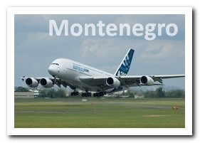 ICAO and IATA codes of Montenegro